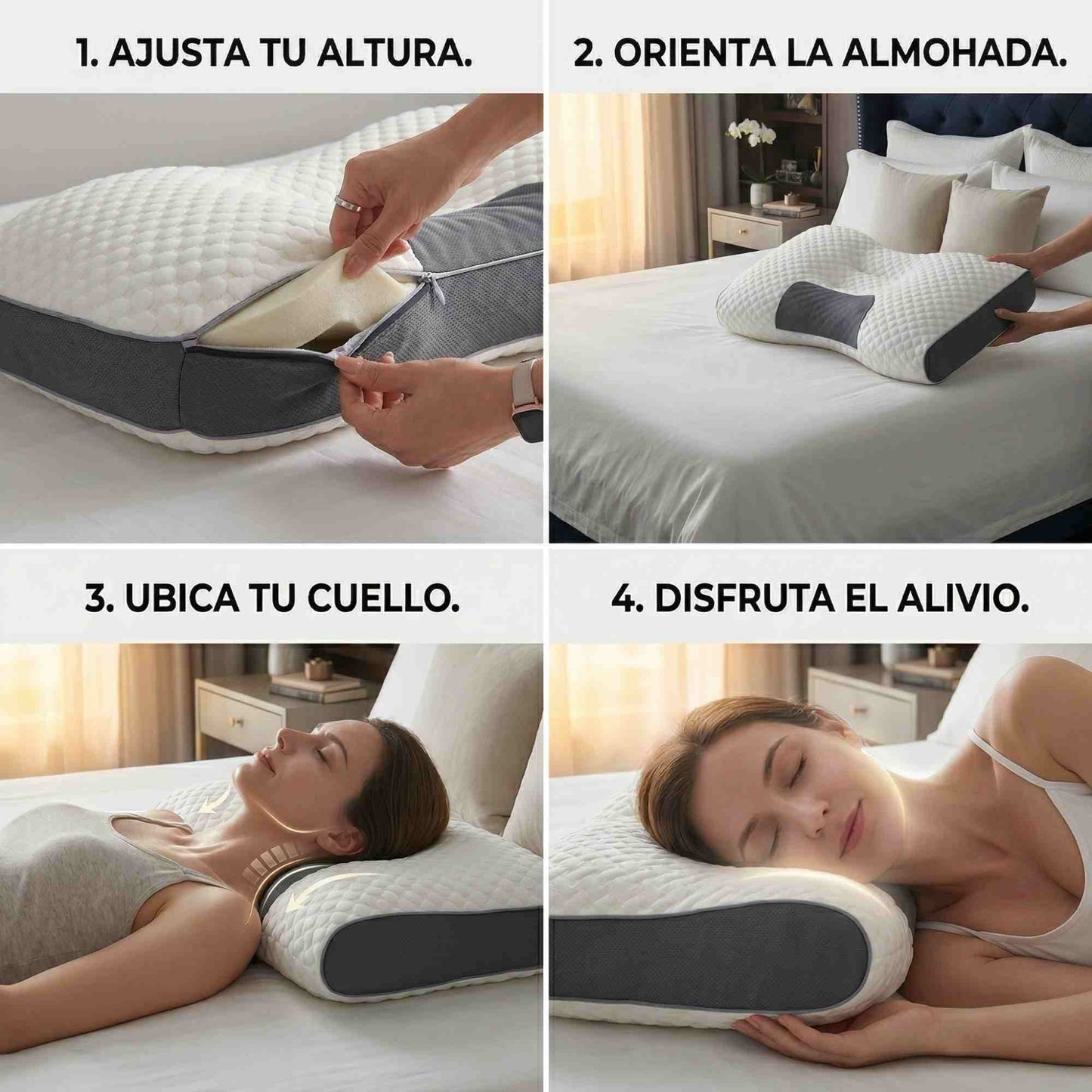 Almohada Terapéutica Cervical 🌙 - Elimina Puntos de Presión - Noches Sin Dolor en 72 Horas ✨