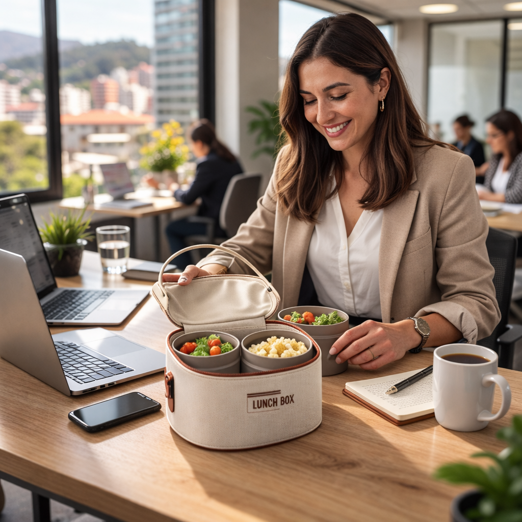 Lonchera Ejecutiva Signature™- Conserva y Organiza tu Almuerzo - Mantén tu comida fresca y ordenada toda tu jornada laboral