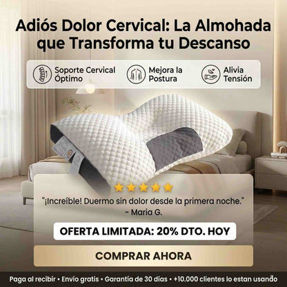 Almohada Terapéutica Cervical 🌙 - Elimina Puntos de Presión - Noches Sin Dolor en 72 Horas ✨