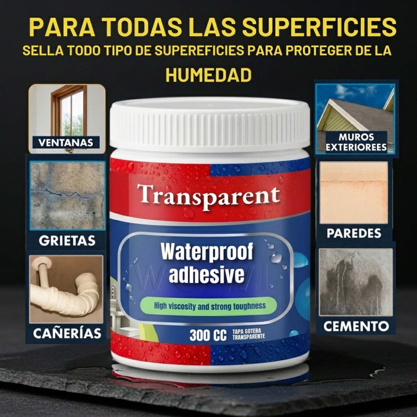 Sellador Transparente Anti Filtraciones AquaCero