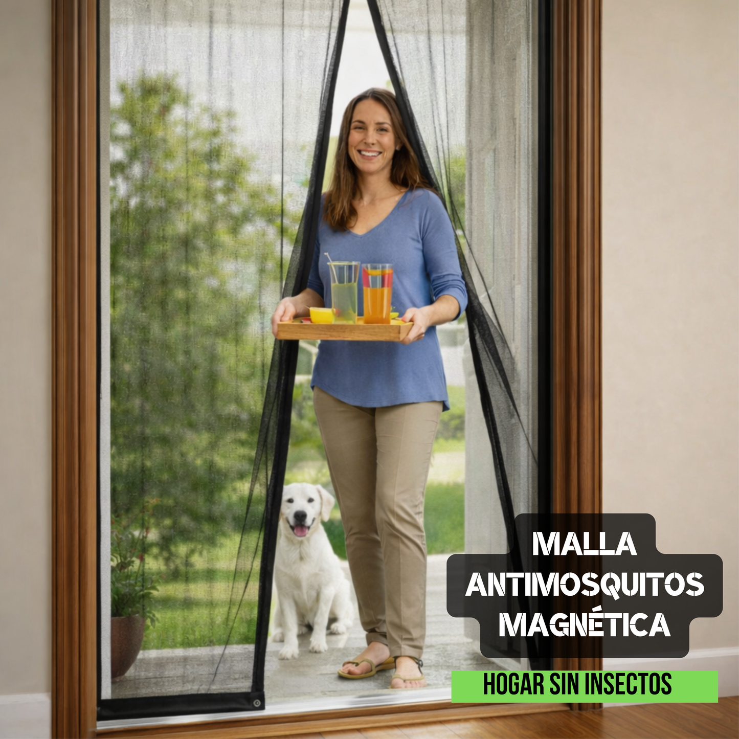 Malla Antimosquitos Magnética 210 cm x 100