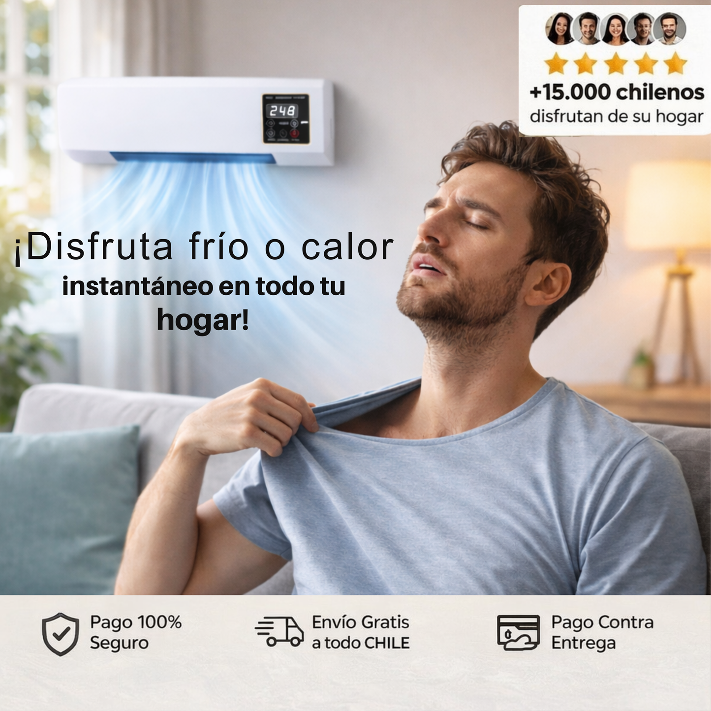 Climatizador Compacto - AIRE ACONDICIONADO Frío o calor al instante en cualquier habitación