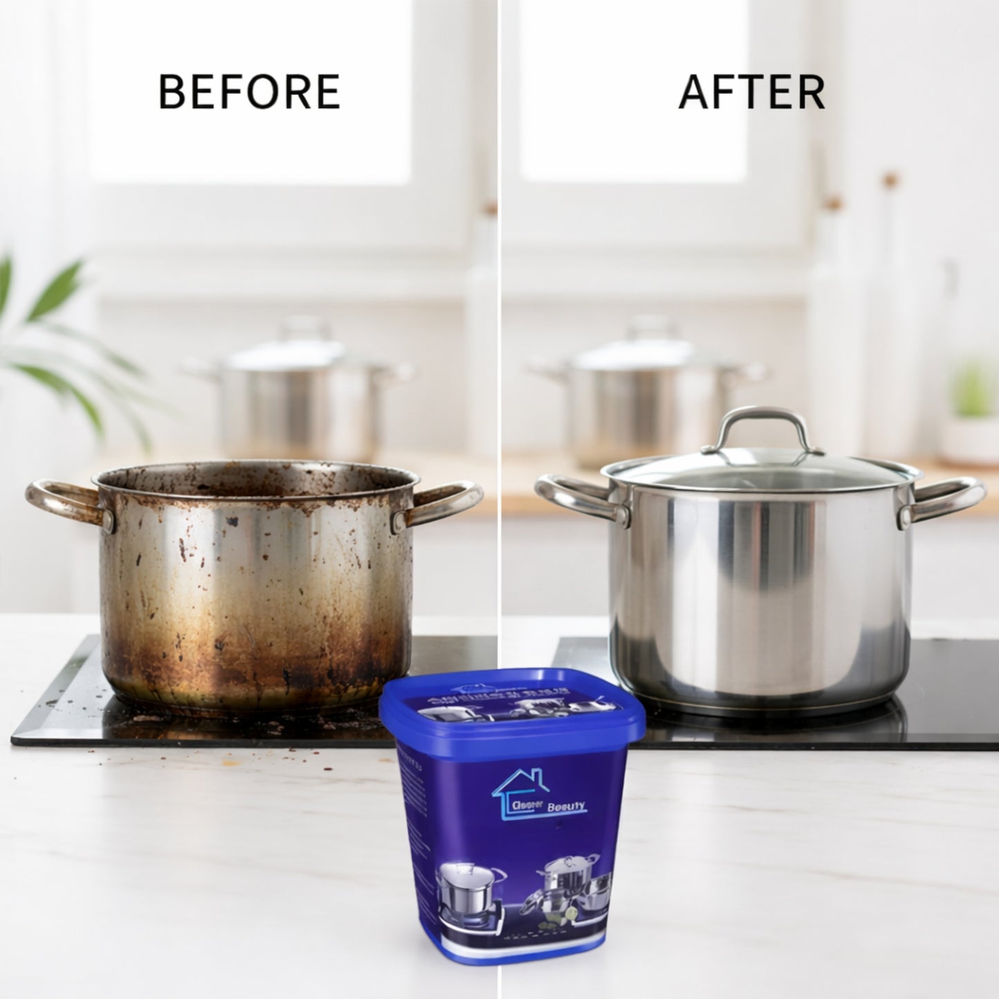 InstaBrillo Pro® – Limpia grasa incrustada y deja tus ollas como nuevas